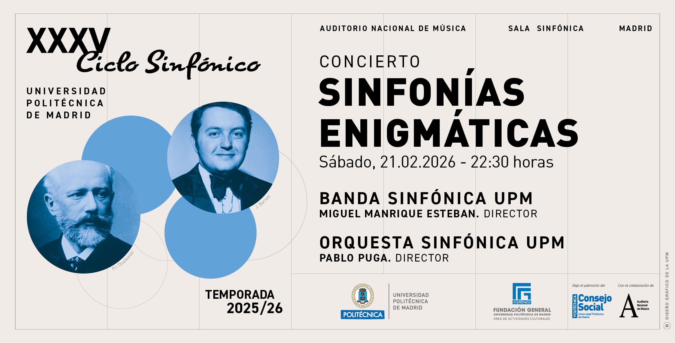 Concierto "Sinfonías Enigmáticas" en el Auditorio Nacional de Música
